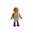 Playmobil Niña amazona de amarillo y violeta ¡Mercadillo!