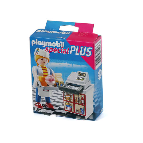 Playmobil 5292 Special Plus camarera con caja ¡City Life!