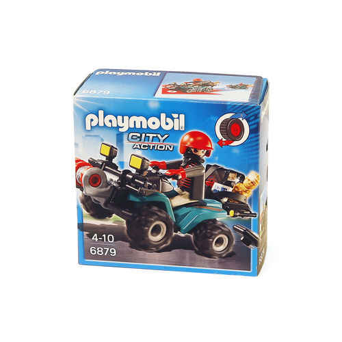 Playmobil 6879 Malhechor con quad y cabrestante