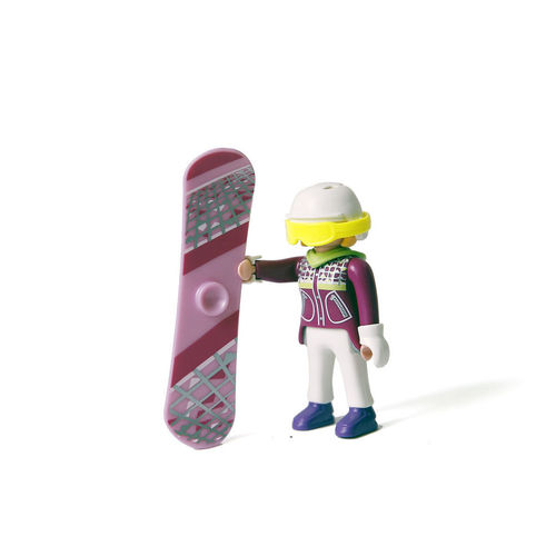 Playmobil Sobre Sorpresa Chica Snowboarder ¡Serie 11!