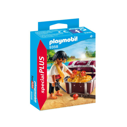 Playmobil 9358 Special Plus Pirata con tesoro ¡Nuevo!