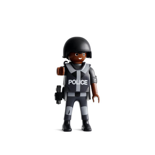 Playmobil Policia antidisturbios con casco ¡Mercadillo!