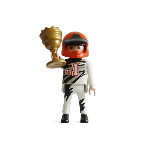 Playmobil Piloto de carreras con trofeo ¡Mercadillo!