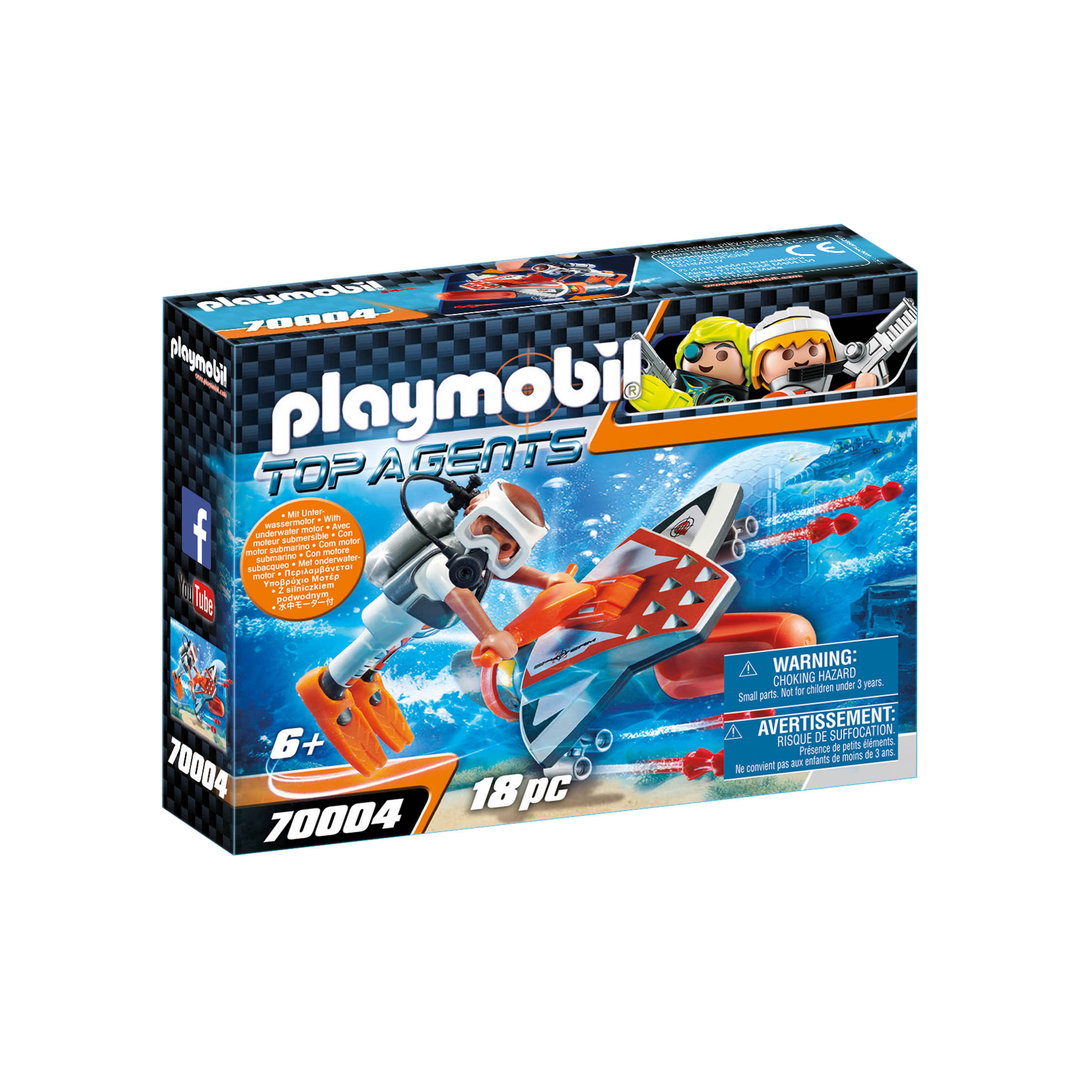 Playmobil 70004 Submarinista equipo espía con