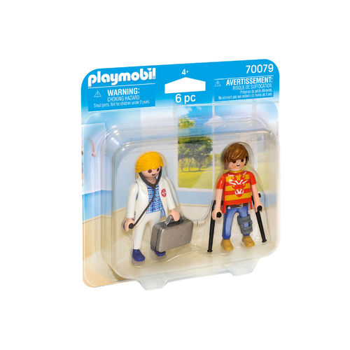 Playmobil 70079 Duopack Médico y paciente ¡Nuevo!