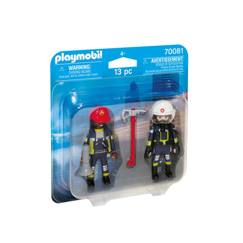 Playmobil 70081 Duopack Pareja de bomberos ¡Nuevo!