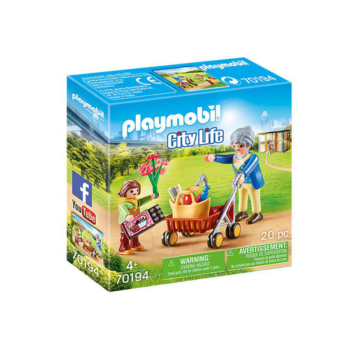 Playmobil 70194 Abuela con carrito ¡City Life!