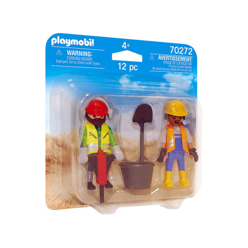 Playmobil 70272 DuoPack Obreros con martillo neumático ¡City life!
