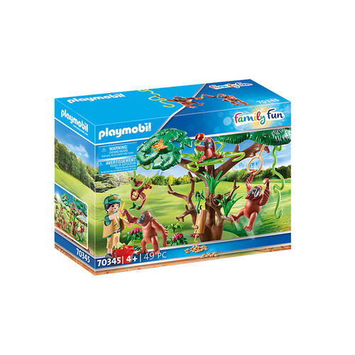 Playmobil 70345 Familia de orangutanes en el árbol ¡Zoo!