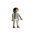 Playmobil Chica pantalón blanco y camisa a cuadros azul ¡Mercadillo!