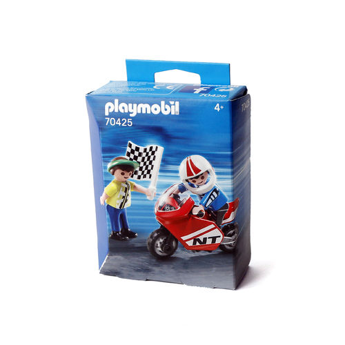 Playmobil 70425 Special Plus Niños con moto de carreras ¡Sports!