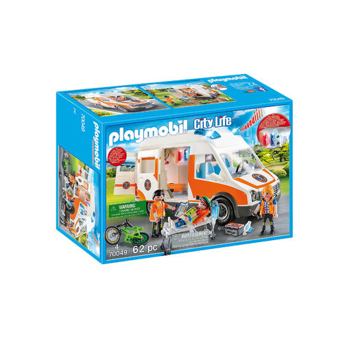 Playmobil 70049 Ambulancia con luces ¡City Life!