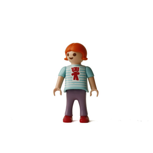 Playmobil Niña pelirroja con camiseta Teddy ¡Mercadillo!