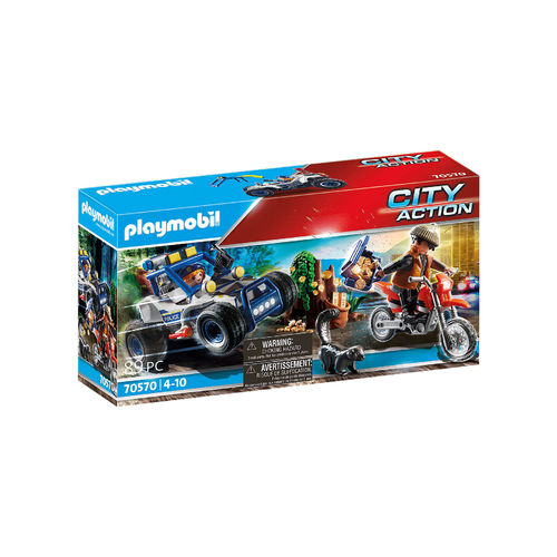 Playmobil 70570 Todoterreno de Policía: persecución del ladrón  ¡City action!