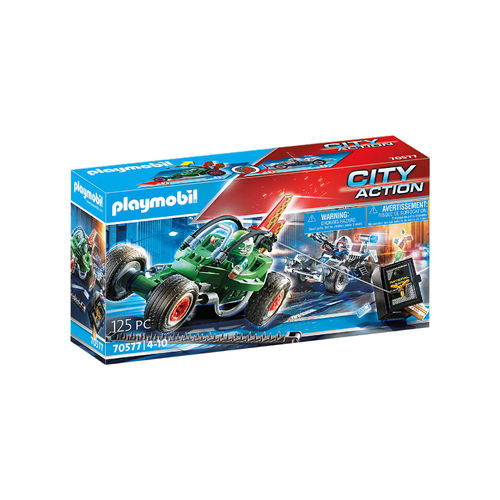 Playmobil 70577 Kart Policial: persecución ladrón de caja fuerte ¡City action!