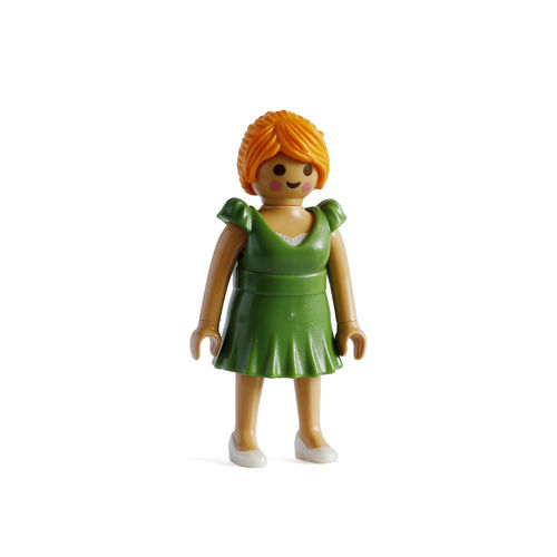 Playmobil Chica rubia con vestido verde ¡Mercadillo!