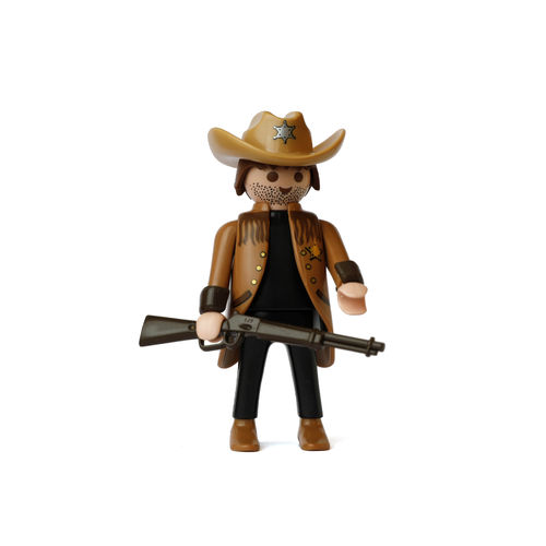 Playmobil Sheriff del oeste marrón y negro ¡Mercadillo!