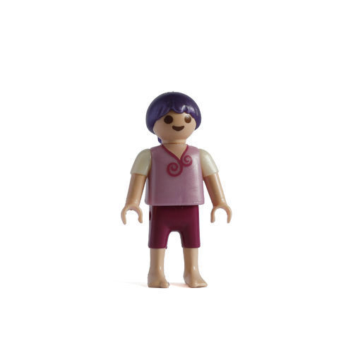 Playmobil Niña de rosa con pelo lila ¡Mercadillo!