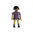 Playmobil Chica pantalón amarillo y polo violeta ¡Mercadillo!
