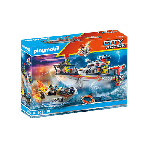 Playmobil 70140 Barco de rescate marítimo ¡City Action!