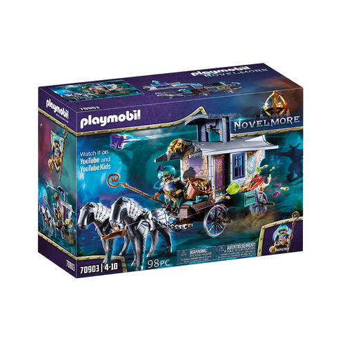 Playmobil 70903 Violet Vale - Carruaje de Mercaderes ¡Novelmore!
