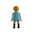Playmobil Amazona rubia camisa azul ¡Mercadillo!