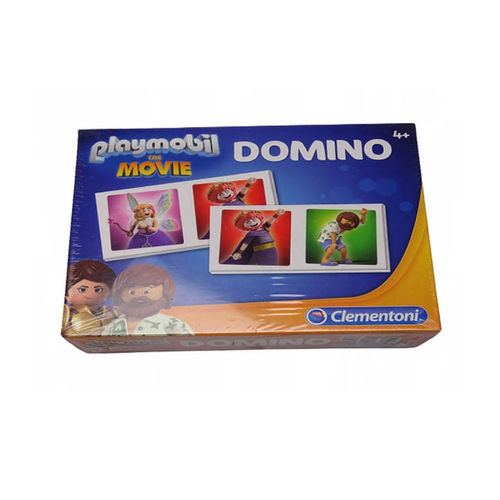 Clementoni Dominó Playmobil The Movie ¡Juego!