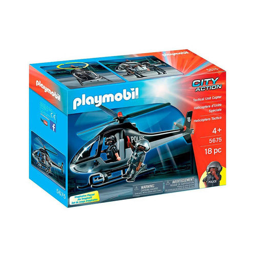 Playmobil 5675 Helicóptero Táctico ¡Action!