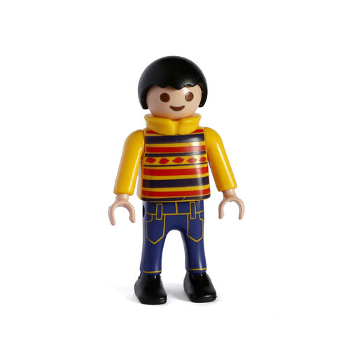 Playmobil Niño con vaqueros y suéter amarillo ¡Mercadillo!