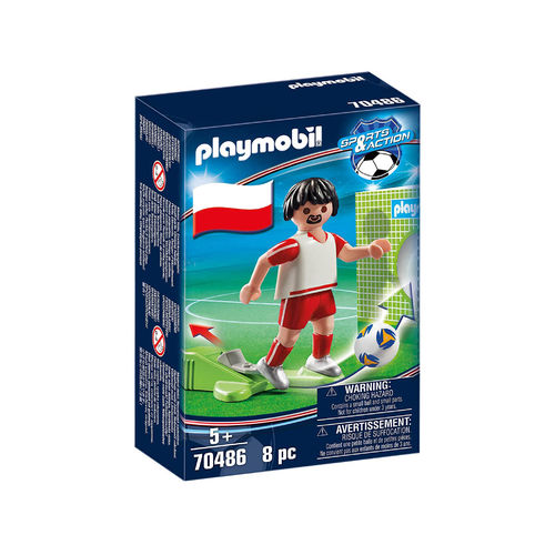 Playmobil 70486 Futbolista Polonia ¡Sports!