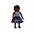 Playmobil Chica con falda azul ¡Mercadillo!