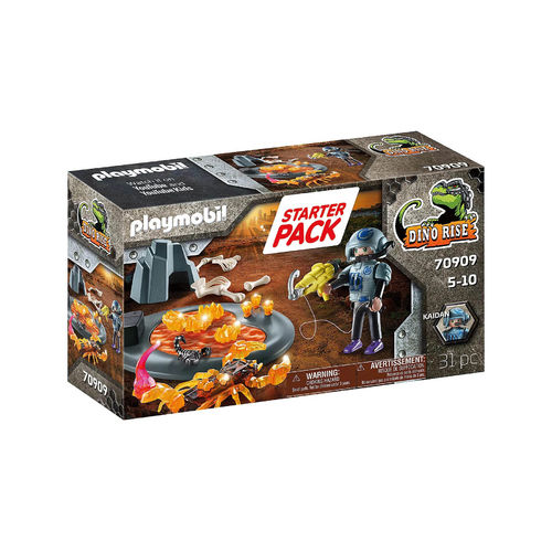 Playmobil 70909 Starter Pack Lucha contra el Escorpión de Fuego ¡Dinos!