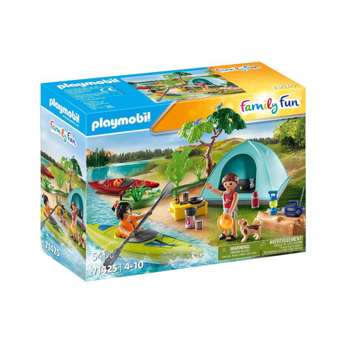 Playmobil 71425 Camping con hoguera ¡Family Fun!
