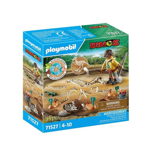 Playmobil 71527 Excavación arqueológica con esqueleto ¡Dinos!