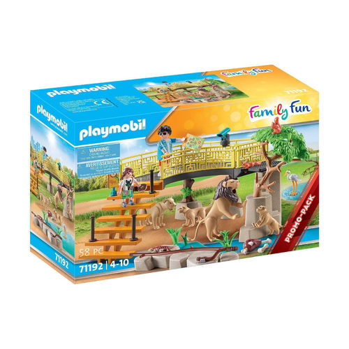 Playmobil 71192 Leones con recinto exterior ¡Family Fun!