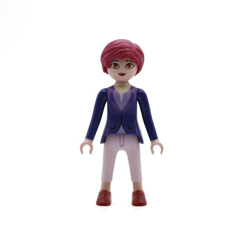 Playmobil Chica delgada de azul y rosa ¡Mercadillo!