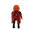Playmobil Chica pelirroja de negro abrigo rojo ¡Mercadillo!