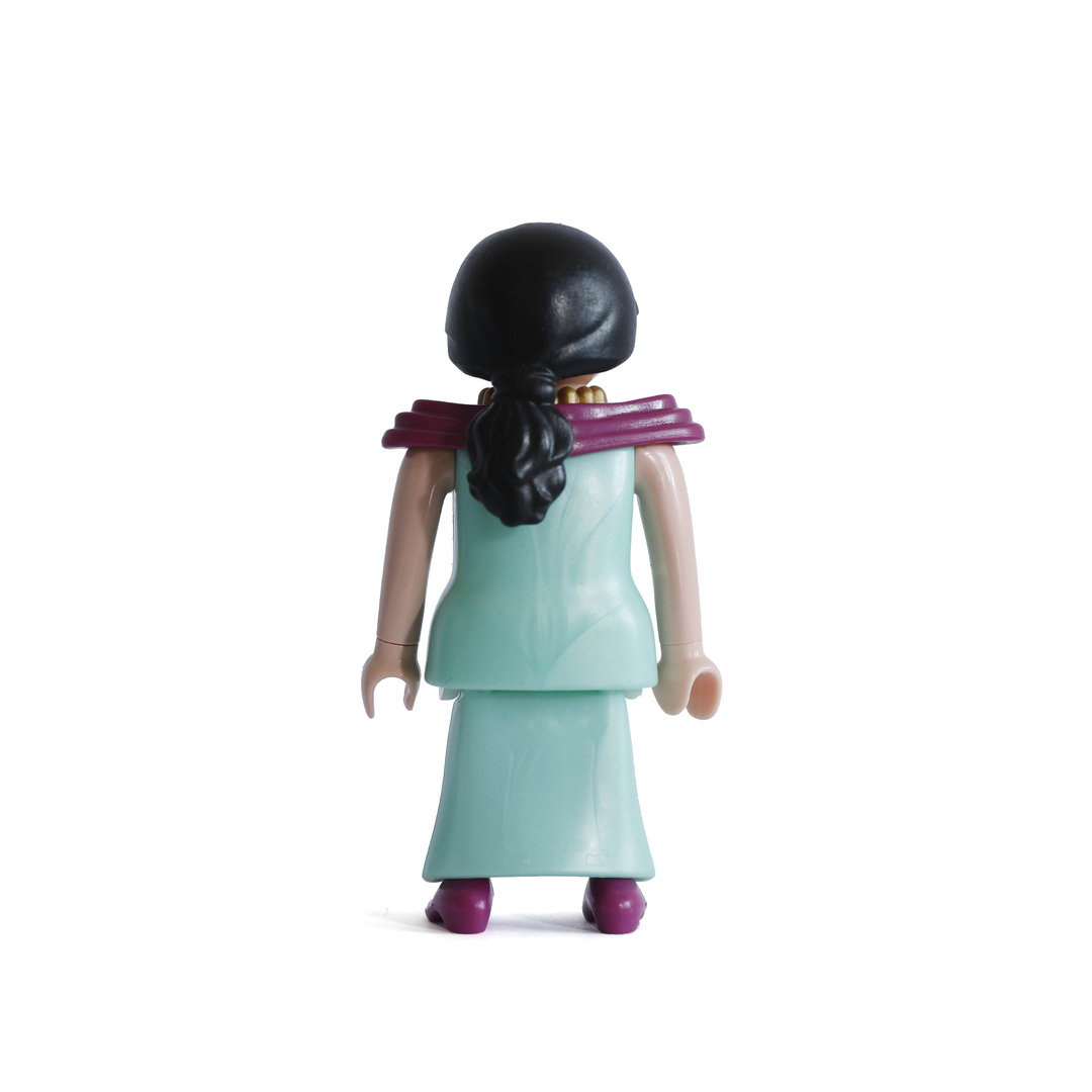 Playmobil Dama con vestido azul claro y morado ¡Mercadillo! | clickclack.es