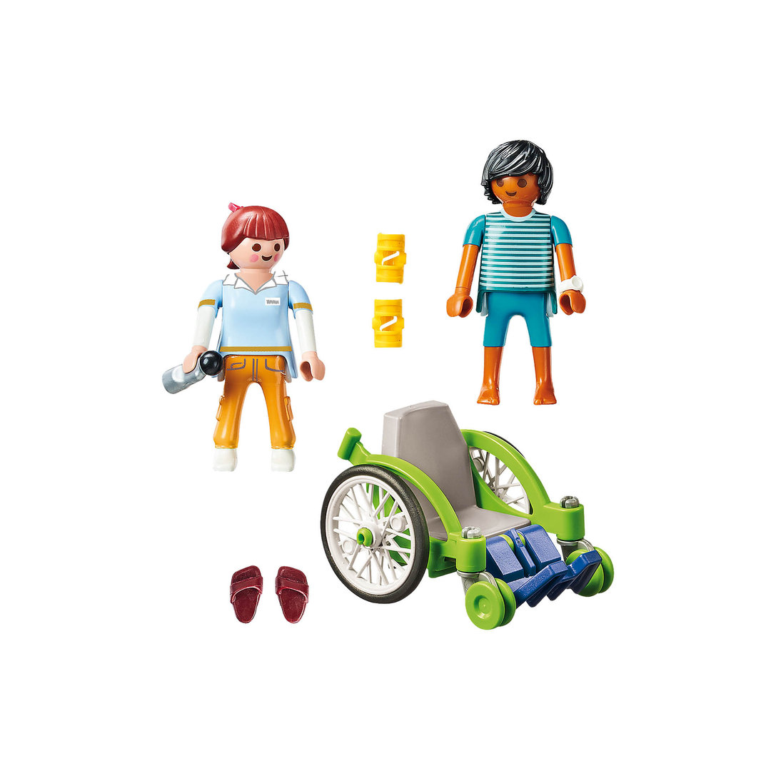Playmobil 70193 Paciente en silla de ruedas ¡City Life! | clickclack.es