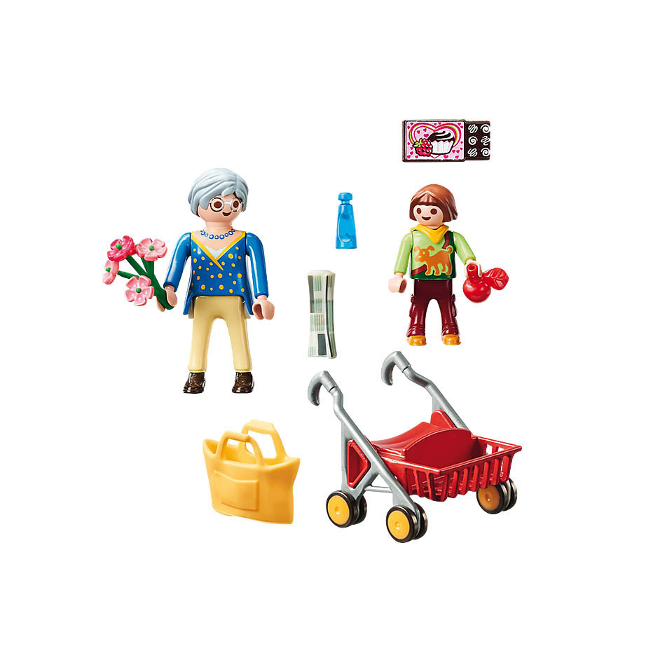 Playmobil 70194 Abuela con carrito ¡City Life! | clickclack.es
