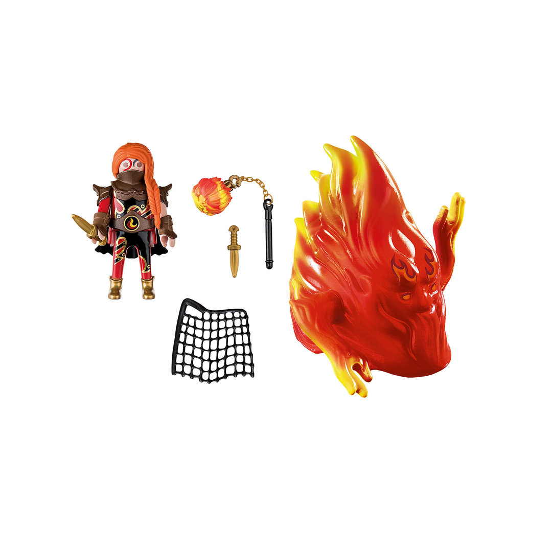 Playmobil 70227 Guardiana y espíritu del fuego ¡Novelmore! | clickclack.es