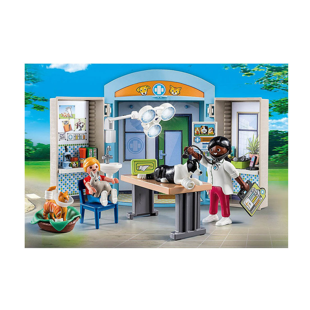 Playmobil 70309 Maletin en el veterinario ¡City Life! | clickclack.es