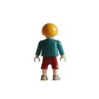 Playmobil niño rubio con chanclas y camiseta monstruo ¡Mercadillo! | clickclack.es