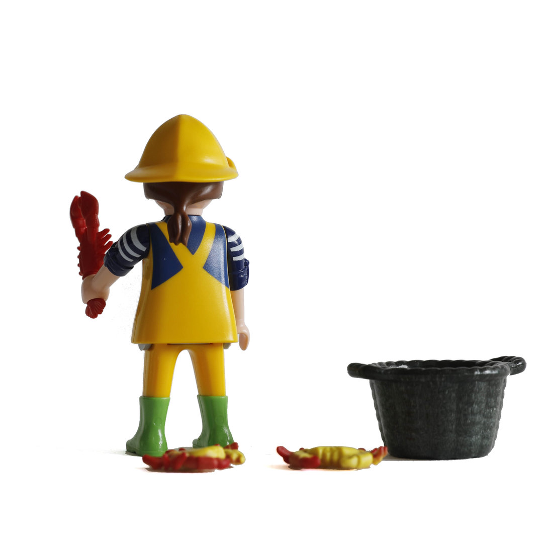 Playmobil 6841 Pescadora con marisco Sobre Sorpresa Chicas ¡Serie 10! | clickclack.es