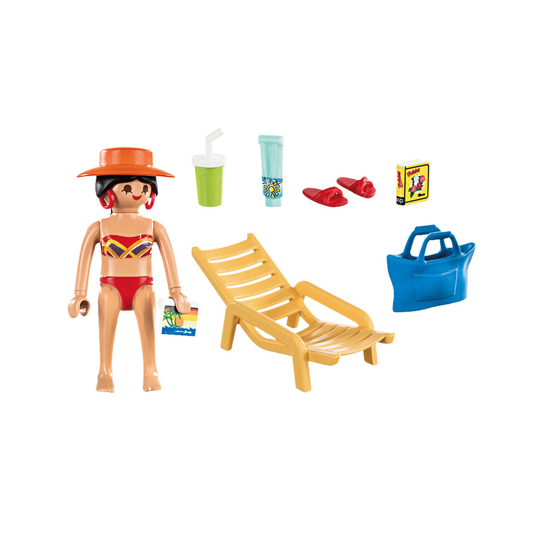 Playmobil 70300 Veraneante con tumbona ¡Special Plus! | clickclack.es