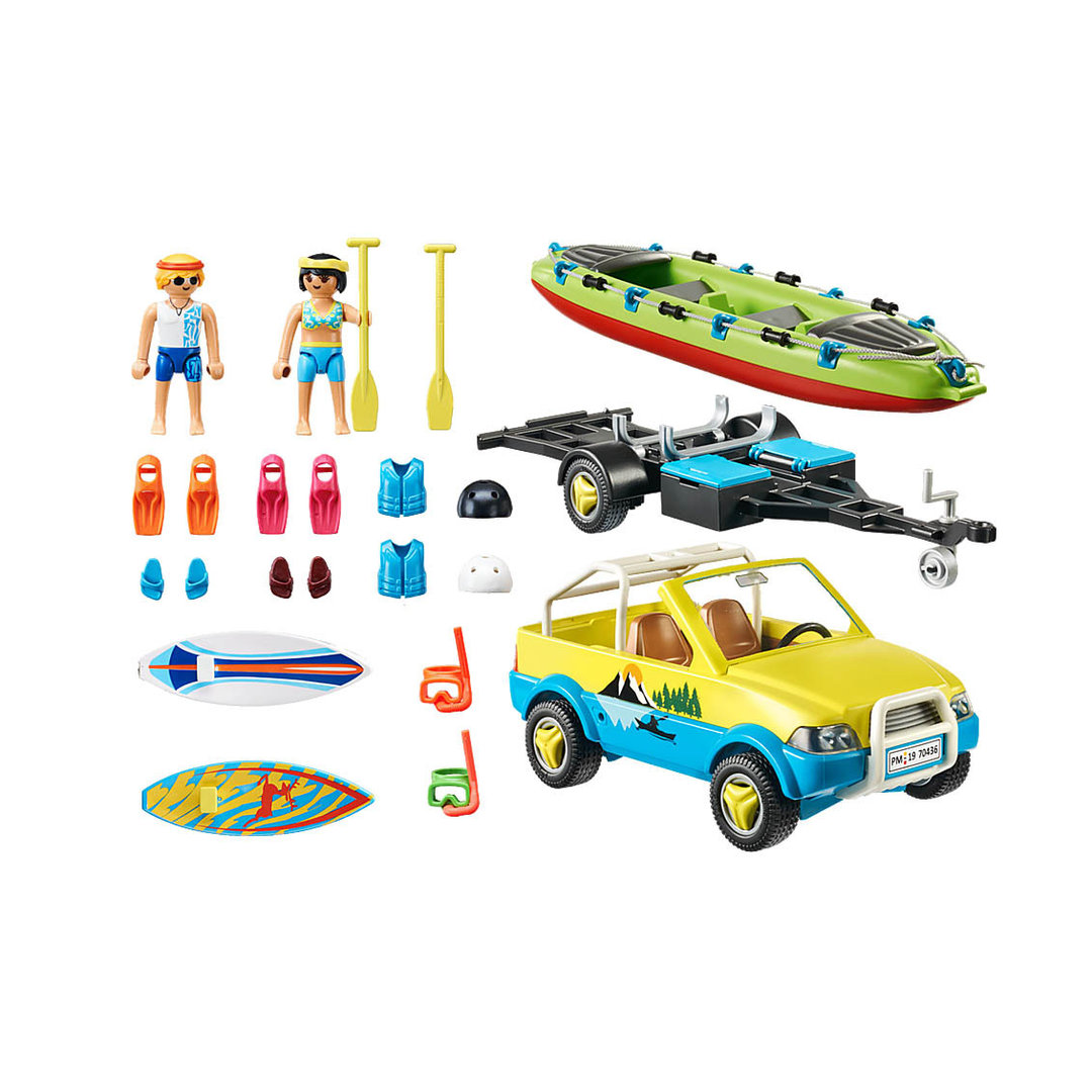 Playmobil 70436 Coche con remolque y canoa ¡Family Fun! | clickclack.es