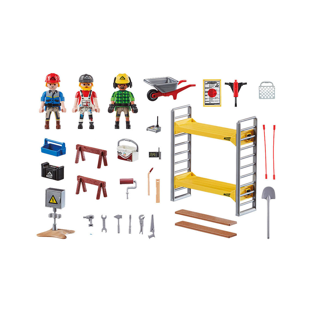 Playmobil 70446 Andamio con obreros ¡Construct! | clickclack.es