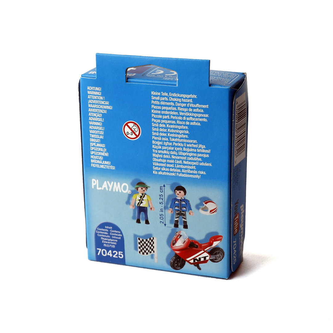 Playmobil 70425 Special Plus Niños con moto de carreras ¡Sports! | clickclack.es