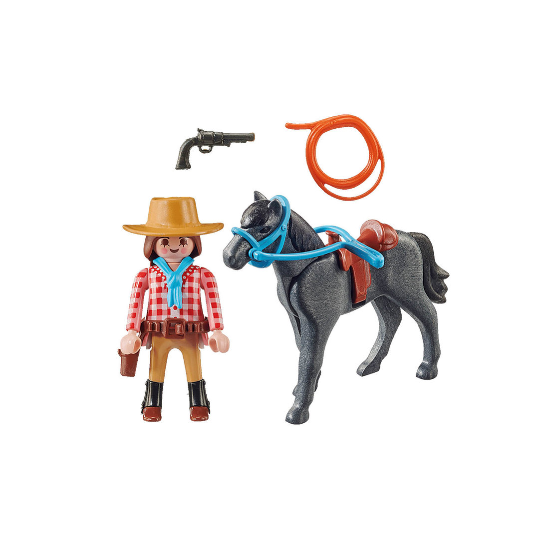 Playmobil 70602 Special Plus Vaquera a caballo ¡Western! | clickclack.es
