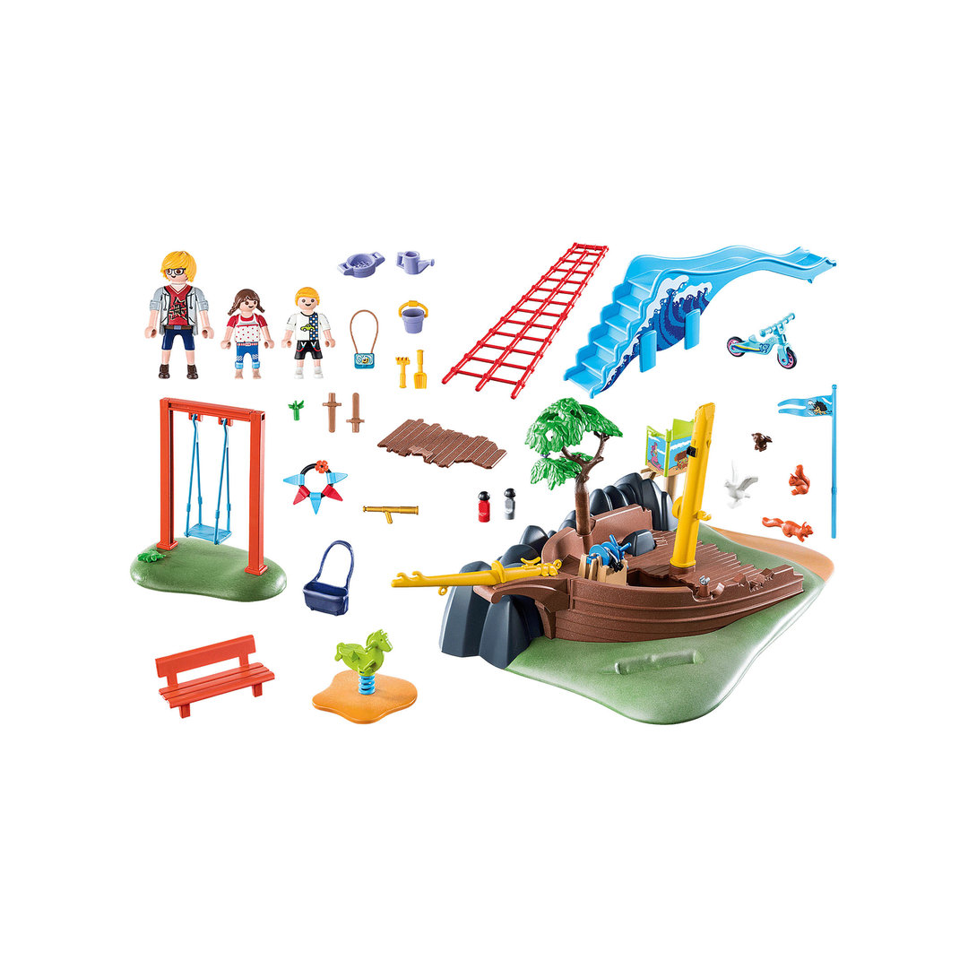 Playmobil 70741 Parque de juegos con barco hundido ¡City Life! | clickclack.es